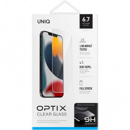 Защитное стекло Uniq Optix Clear для iPhone 13 Pro Max (2.85D, 9H, олеофобное покрытие)