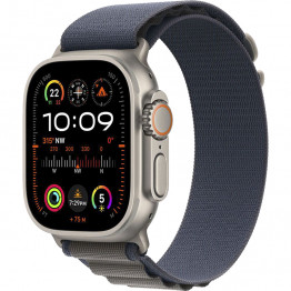 Умные часы Apple Watch Ultra 2 49мм Титан Серебряный / Silver / Ремешок синий Alpine loop