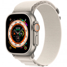 Умные часы Apple Watch Ultra GPS+Cellular 49mm Титановые Сияющая звезда / Starlight Alpine Loop