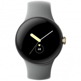 Умные часы Google Pixel Watch, Wi-Fi + LTE Серебристый / Silver ремешок Угольный