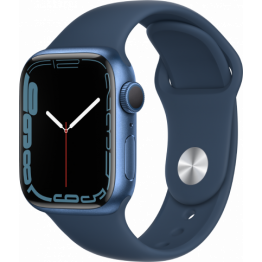 Умные часы Apple Watch Series 7 GPS 41мм Aluminium Case / Sport Band / Синий / Blue
