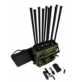 Портативный подавитель дронов Рюкзак Гарпия CKJ-Pro Mobile 600W 12-ти канальный / Антидрон