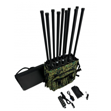 Портативный подавитель дронов Рюкзак Гарпия CKJ-Pro Mobile 600W 12-ти канальный / Антидрон