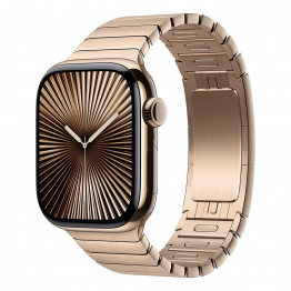 Apple Watch Series 10, 46мм золотой титан / Gold Titanium / браслет из звеньев золотой титан / Link Bracelet Gold
