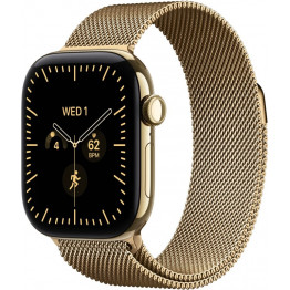Apple Watch Series 12, 42мм Сияющее золото / Radiant Gold Titanium, Миланский браслет Сияющее золото / Radiant Gold Milanese Loop