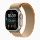 Apple Watch Ultra 4 49мм натуральный титан / Natural Titanium / Миланский браслет натуральный титан / Titanium Milanese Loop Natural
