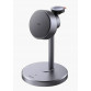 Беспроводное зарядное устройство Mcdodo 3in1 MagQ Qi2 Wireless Charging Stand (15W+5W+2.5W) Ch-2460 Серый / Gray