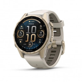 Garmin Fenix 8 43мм Бежевый / Amoled Sapphire Soft Gold
