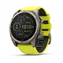 Garmin Fenix 8 51мм Желтый / Solar Sapphire Titanium Yellow