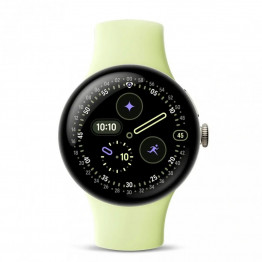 Google Pixel Watch 4 41мм Золотой / Champagne Gold Aluminum case/Lemongrass Active Band