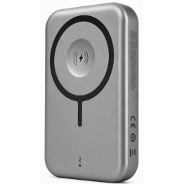 Powerbank Gurdini 3in1 Smooth Series Wereless Magnetic Charge (Apple Watch Charging) 20W Gray Серый / Gray