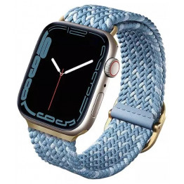 Ремешок Uniq 41/40/38мм Aspen Design Strap Braided для Apple Watch Cerulean Blue Синий / Blue