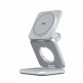Складное беспроводное зарядное устройство Magssory Fold 3 в 1 для Samsung Silver Серебристый / Silver