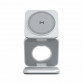 Складное беспроводное зарядное устройство Magssory Fold 3 в 1 для Samsung Silver Серебристый / Silver