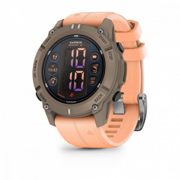Умные часы Garmin Descent G2 Коричневый корпус, Силиконовый ремешок Розовый / Pink 010-02986-01