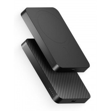 Внешний аккумулятор Gurdini Kevlar Power 20W MagSafe 5000 mAh Черный / Black