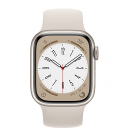 Умные часы Apple Watch Series 8 GPS 45мм Sport Band / Сияющая звезда / Starlight